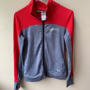 PINK Wisconsin Badgers Zip-Up
